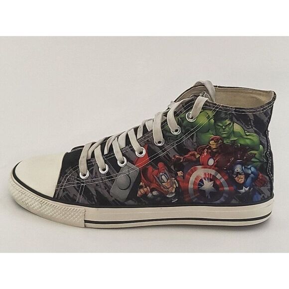 Disney By Fame Forever High Top Sneakers Boys GCK18-2119‎ Sz 39 EU 5.5 US Marvel - Picture 1 of 8